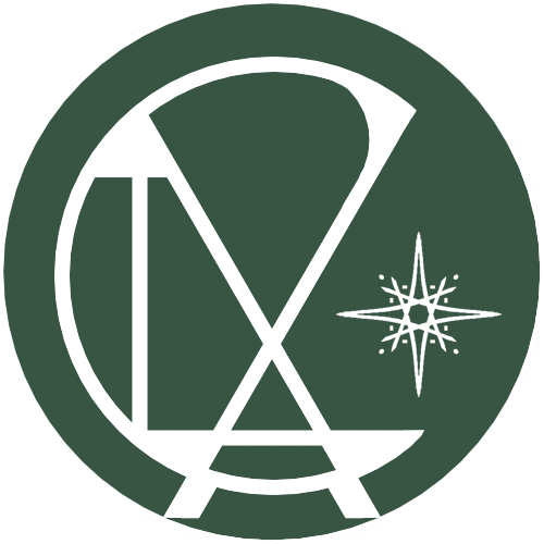 Logo: a white on green super-position of the letters CLXA and a tiny, white wind rose on its right.